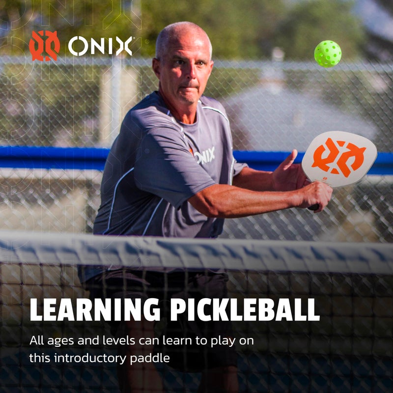 Onix Recruit by ONIX Pickleball Starter Set - Includes Two Poplar Wood Paddles and Two Yellow Balls - Image 3